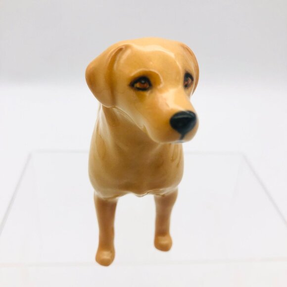 Vtg Beswick Golden Yellow Labrador Retriever Dog Figurine Porcelain England - Picture 6 of 10